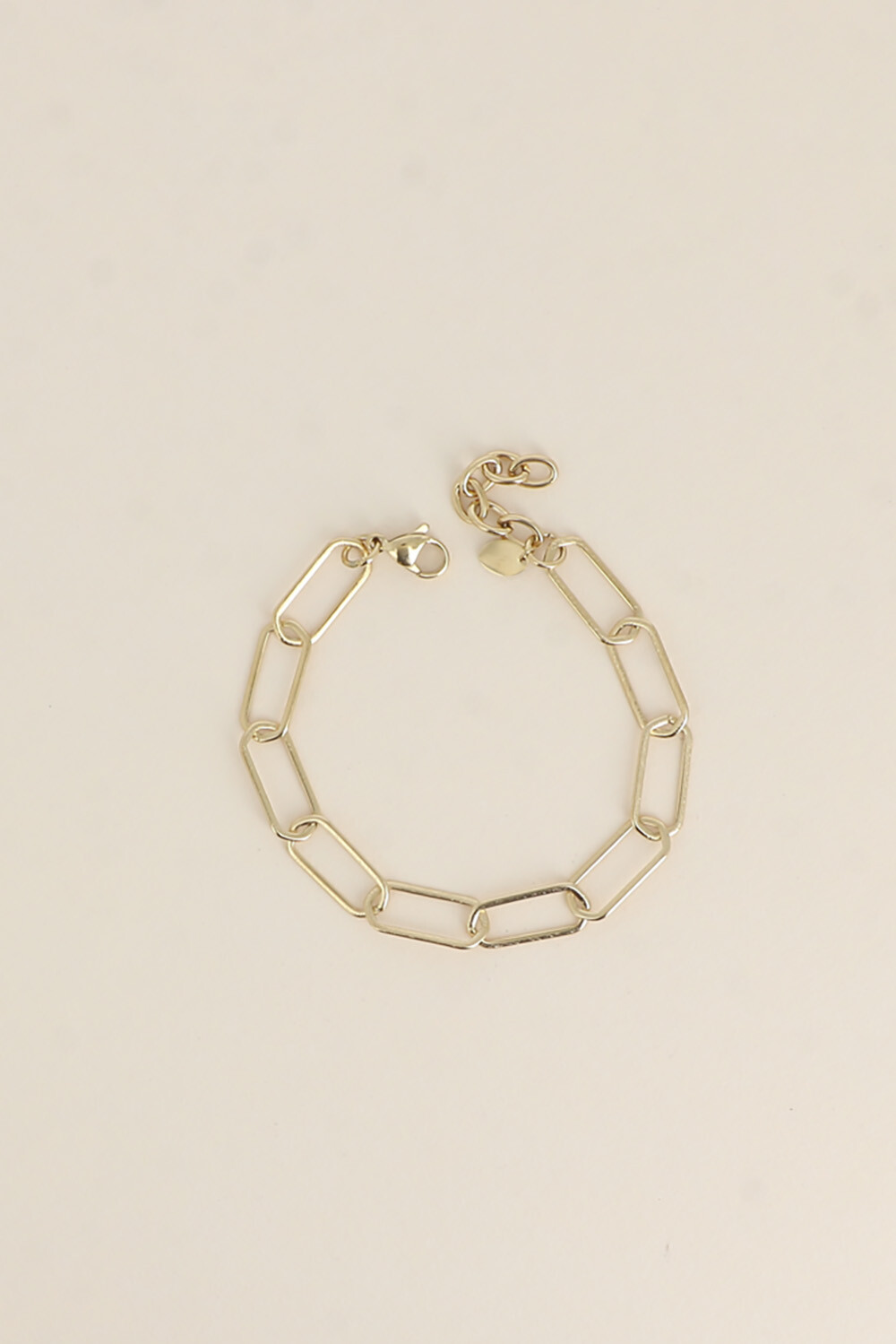 Mayorista Bohm - Pulsera - cadena de eslabones ovalados finos con acabado mate cepillado