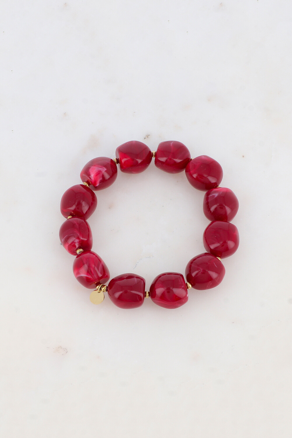 Mayorista Bohm - Pulsera elástica con coloridas perlas de resina