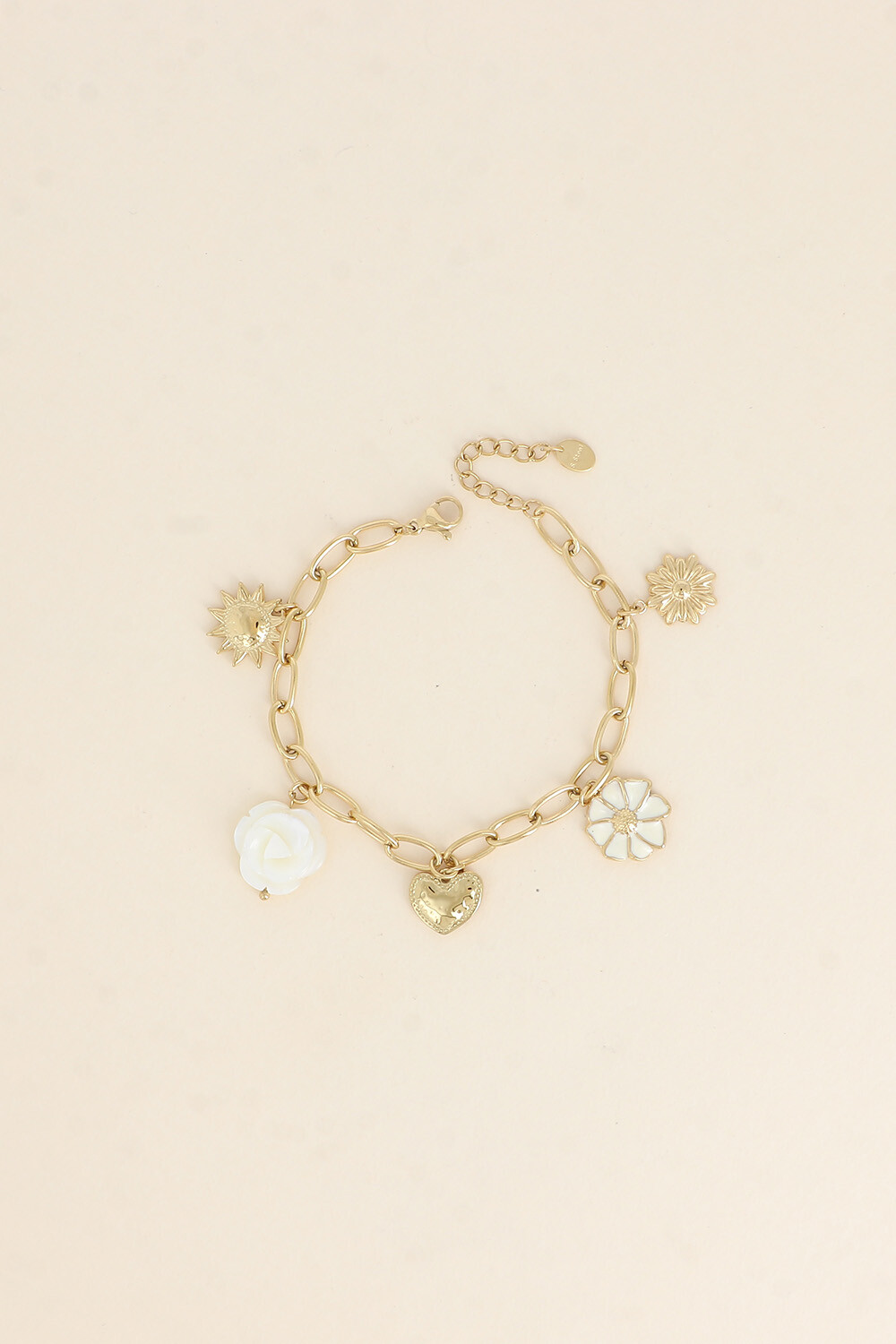 Grossiste Bohm - Bracelet - fleurs, soleil, coeur