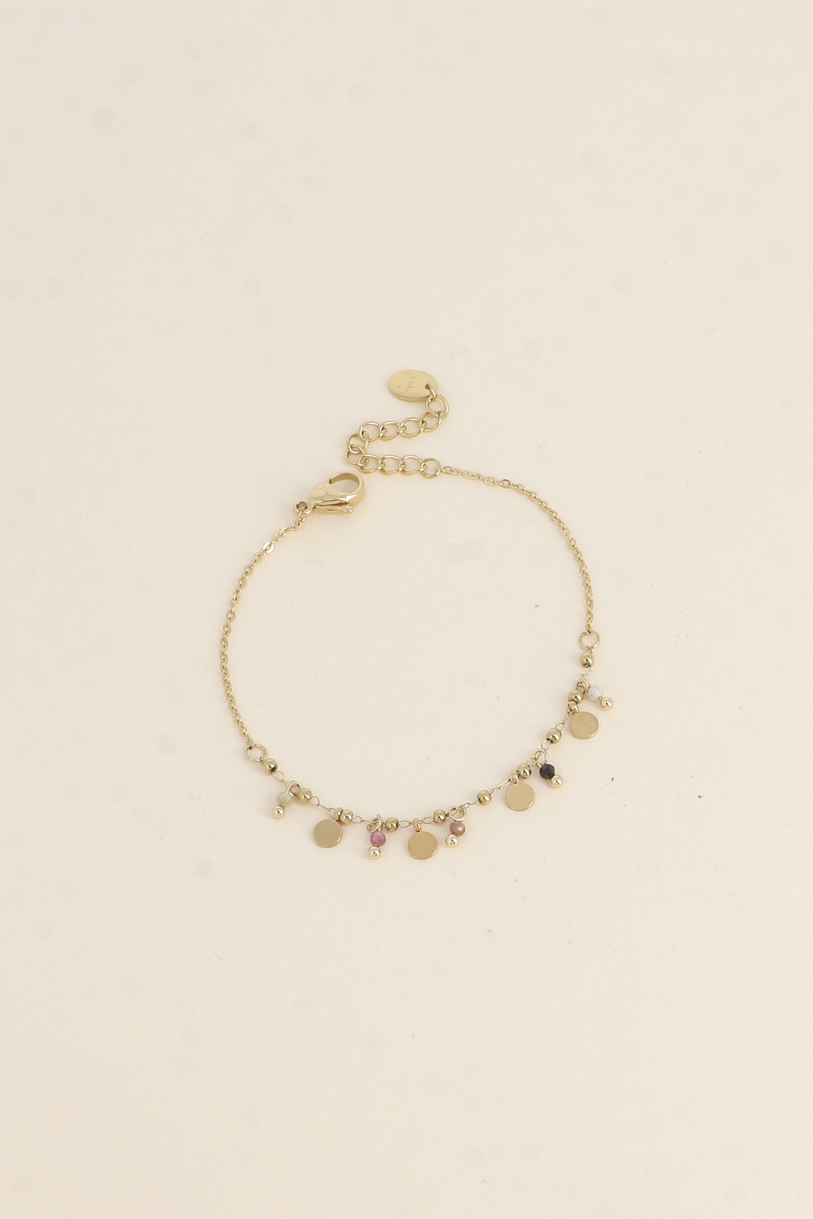 Grossiste Bohm - Bracelet - pampilles rondes et pierres naturelles