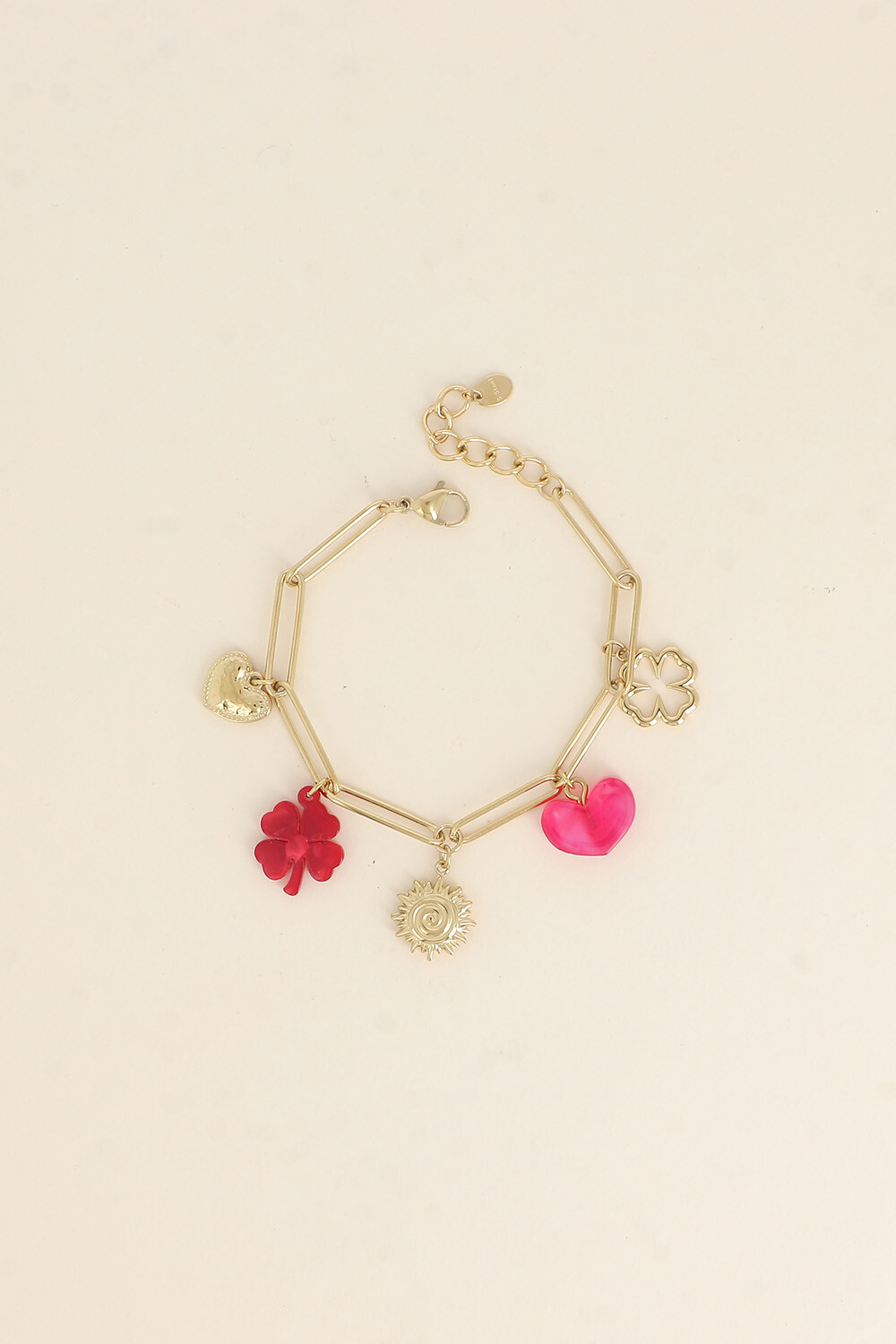 Grossiste Bohm - Bracelet - trèfles, coeurs, soleil