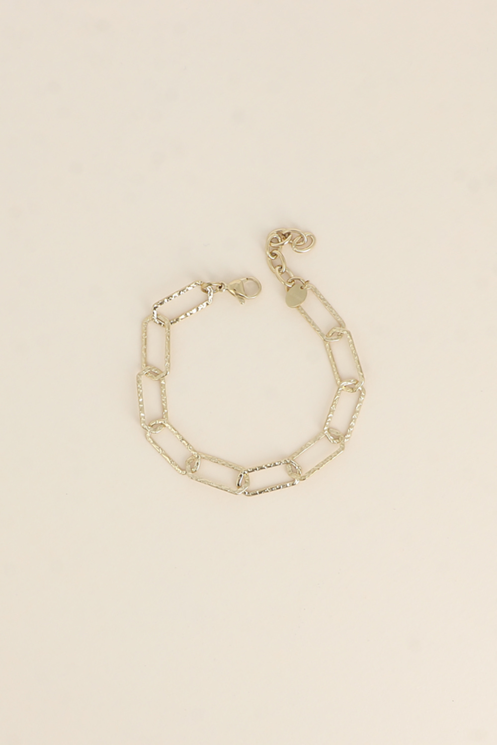 Wholesaler Bohm - Bracelet - textured hexagonal link chain