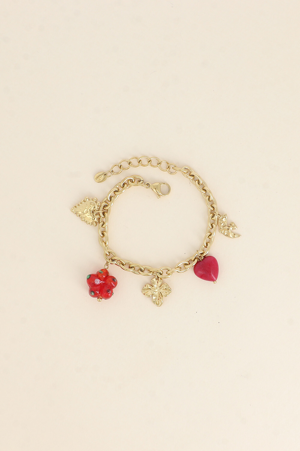 Grossiste Bohm - Bracelet - trèfle, coeurs, oiseau, fleur