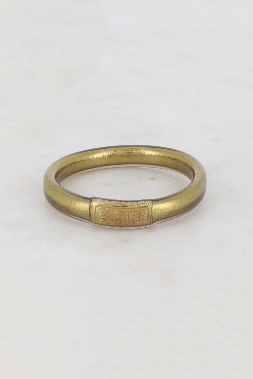 Grossiste Bohm - Jonc Bouddhiste YANTRA antic gold avec un mantra gravé Amour et Chance en thaïlandais