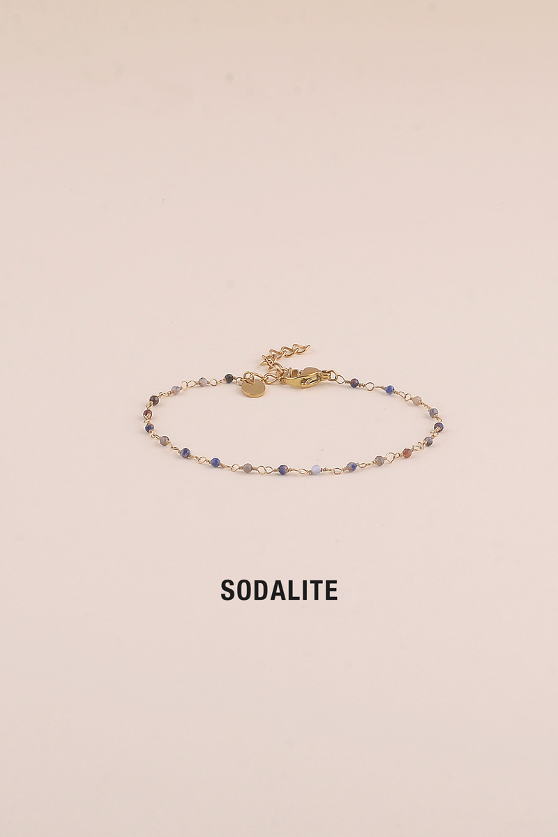 Großhändler Bohm - Feines Armband - kleine Natursteine