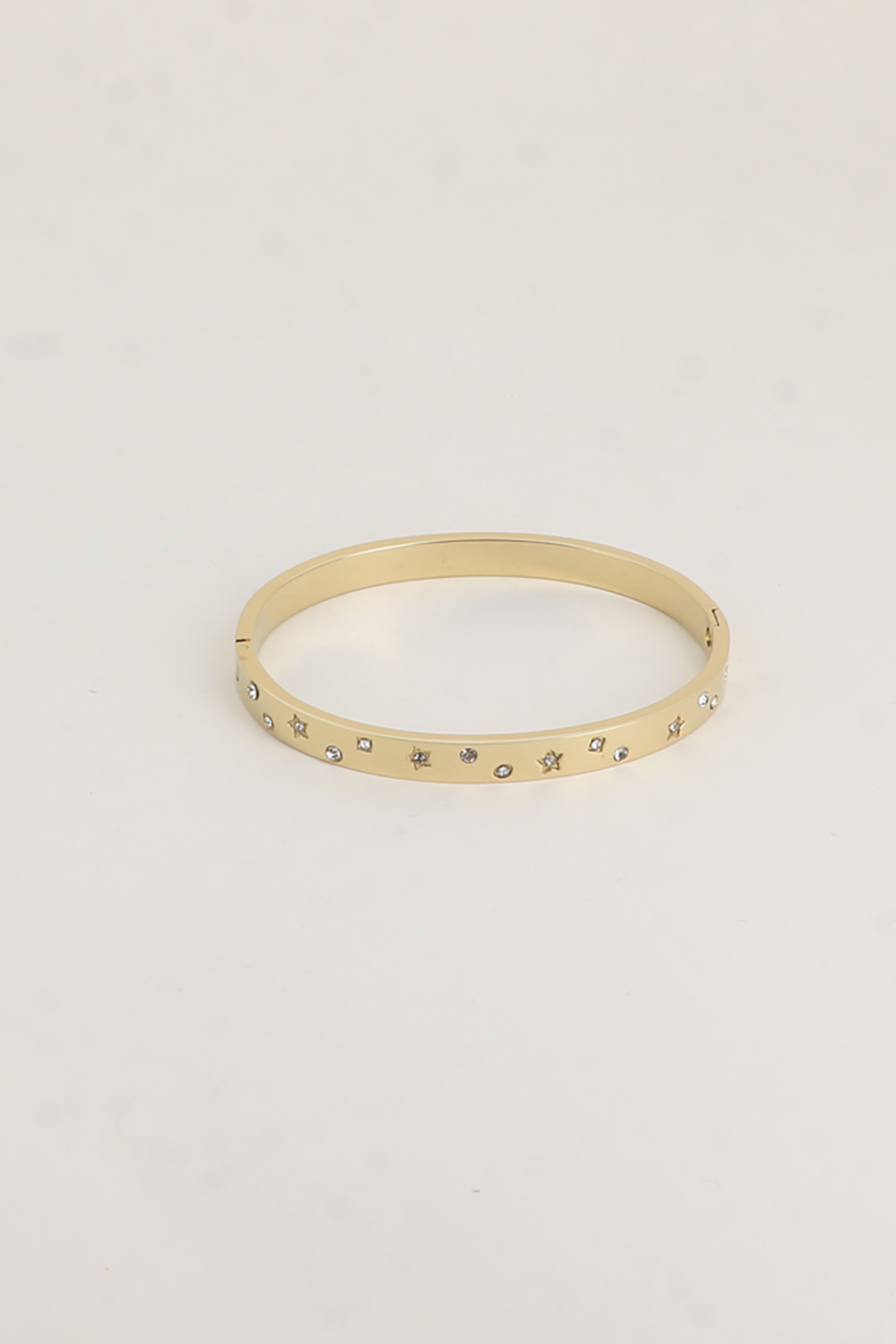 Mayorista Bohm - Brazalete - pequeñas formas geométricas (estrella, círculo, cuadrado) grabadas y óxidos de circonio