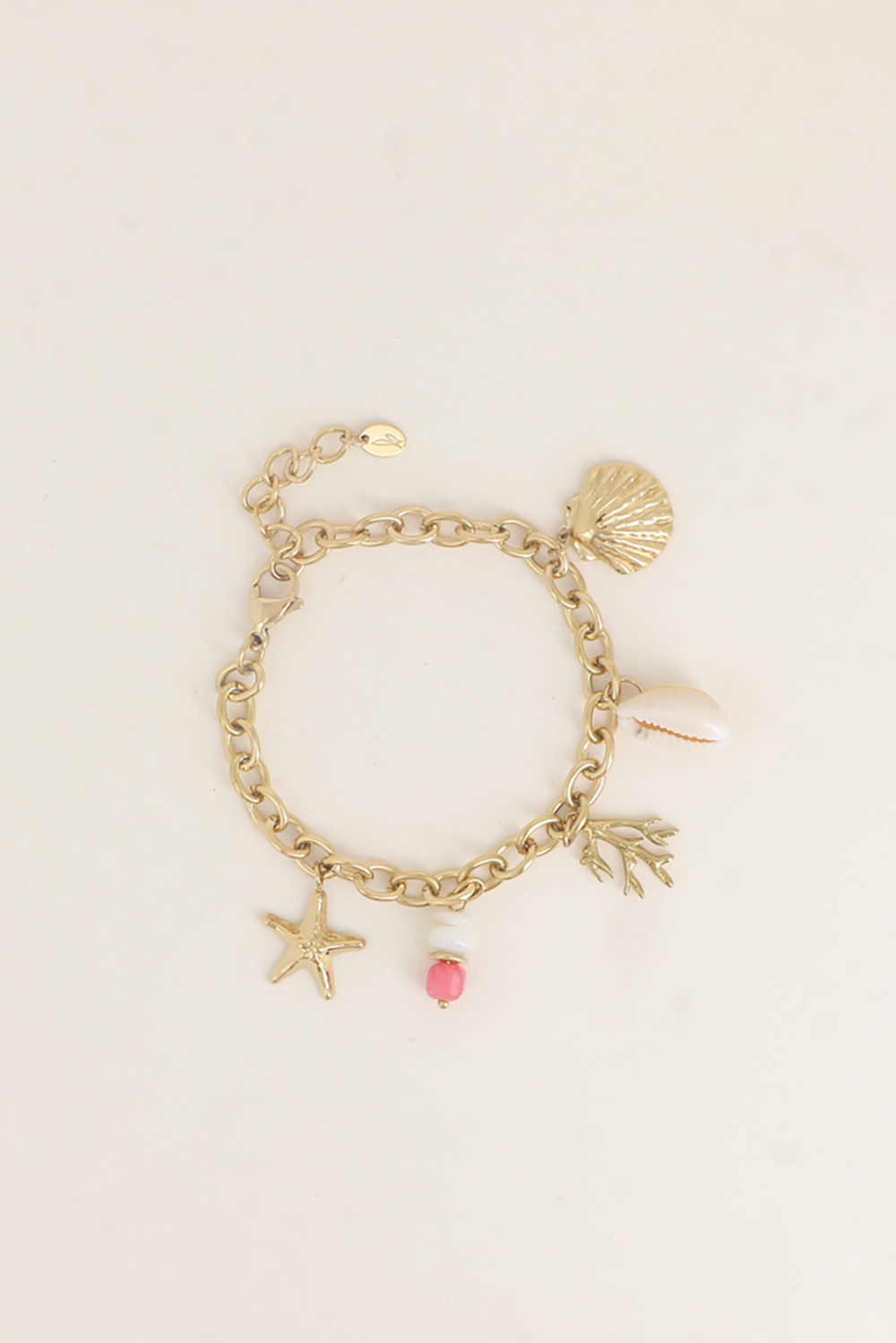 Grossista Bohm - Bracciale - ciondoli (perla d'acqua dolce, stella marina, madreperla, corallo, aragosta)