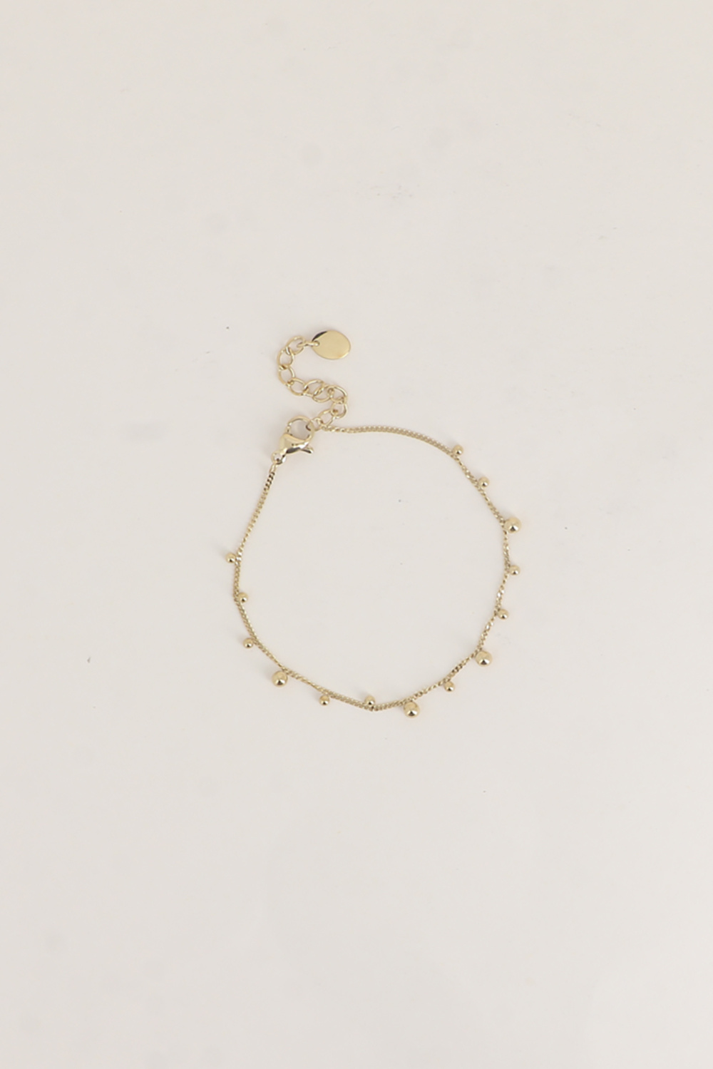 Wholesaler Bohm - Bracelet - curb chain and beads, 2 sizes
