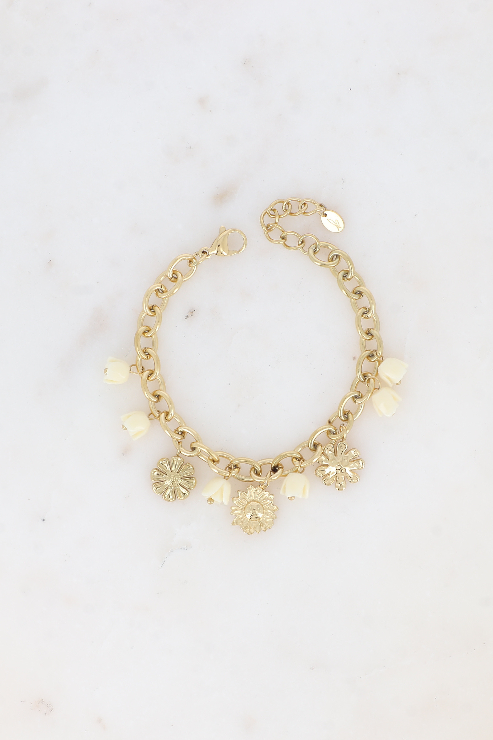 Grossiste Bohm - Bracelet - breloques de roses florales en acétate