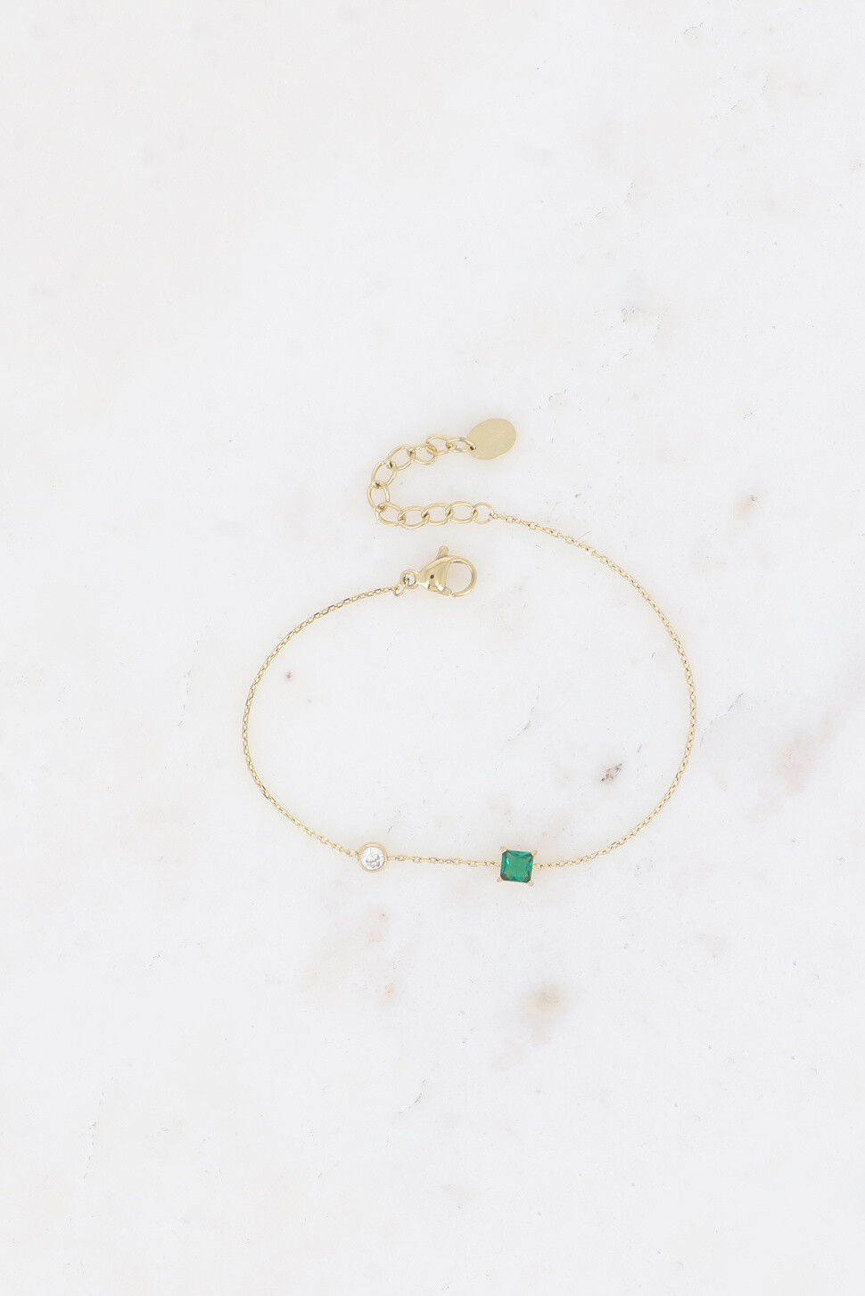 Grossiste Bohm - Bracelet - cristal carré et oxyde de zirconium