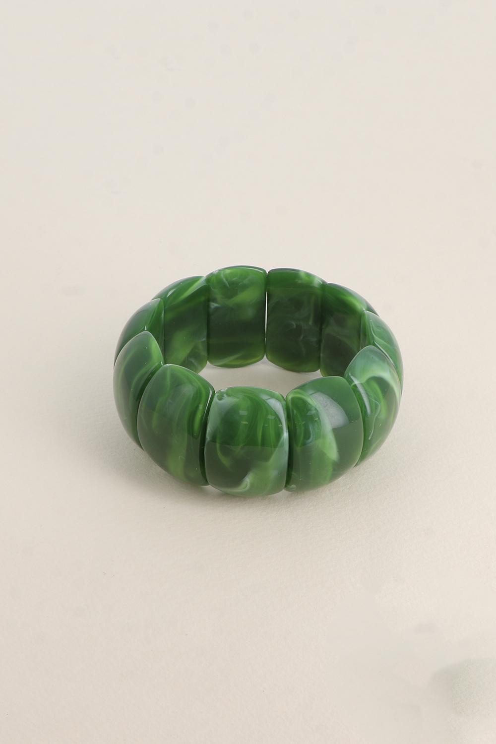 Grossiste Bohm - Bracelet élastique - pièces en résine colorée 32mm