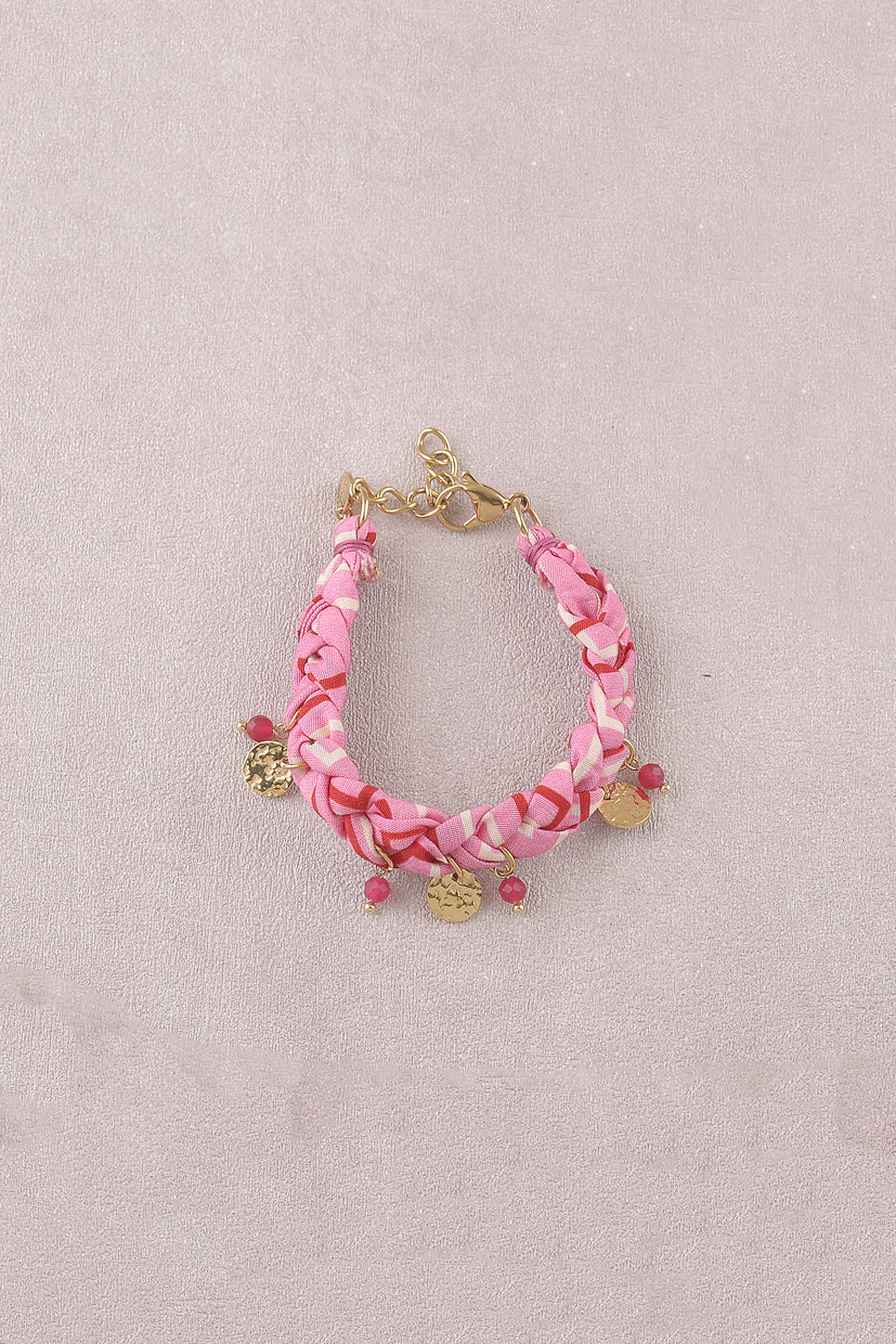 Mayorista Bohm - Pulsera - dijes redondos texturizados y piedras naturales