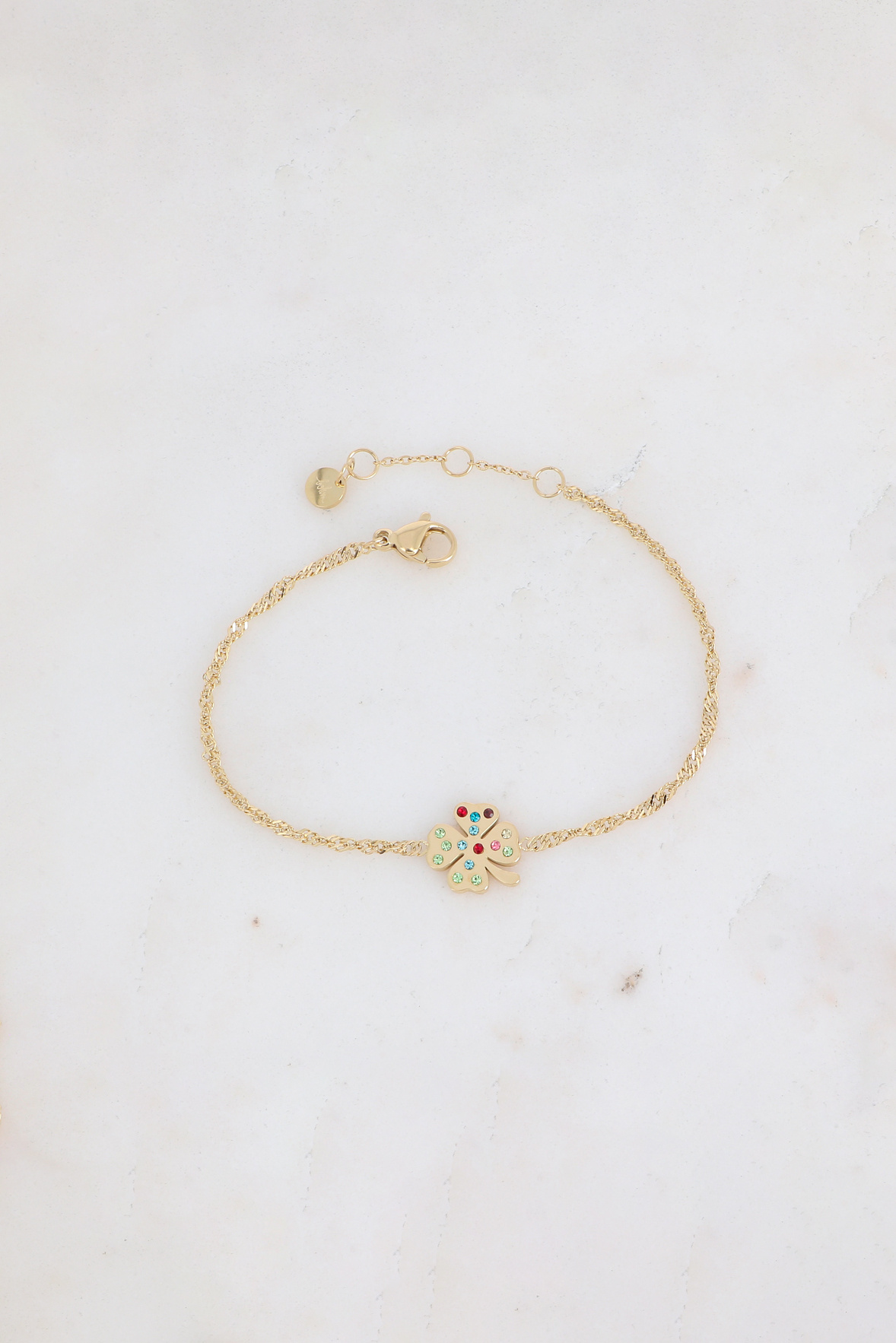 Grossista Bohm - Bracciale Tracy - Trifoglio incastonato con zirconi