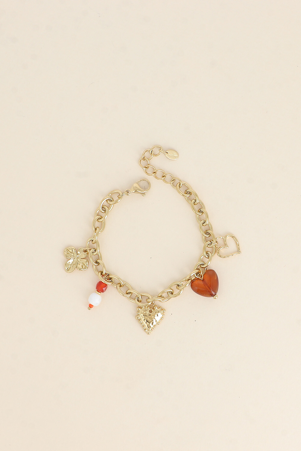 Grossiste Bohm - Bracelet - coeurs, trèfle, perles