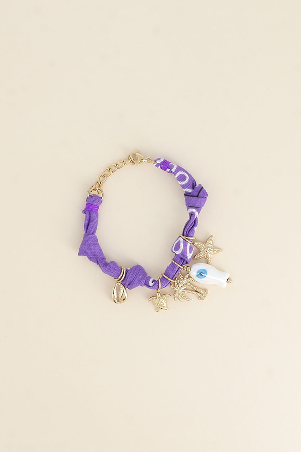 Wholesaler Bohm - Bracelet - cowrie, turtle, palm trees, ceramic fish, starfish