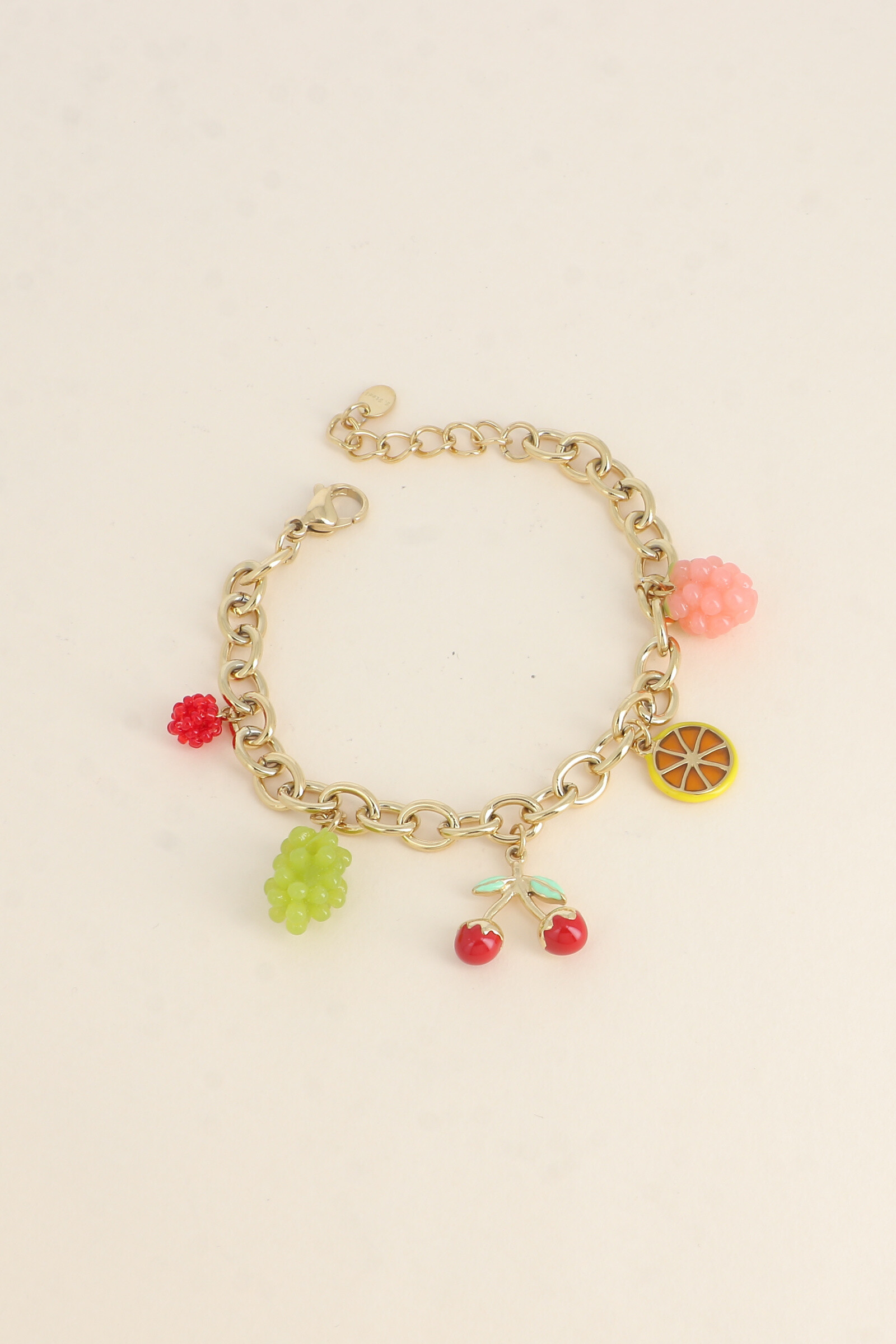 Wholesaler Bohm - Bracelet - fruit basket (cherry, lemon, grapes, raspberry)