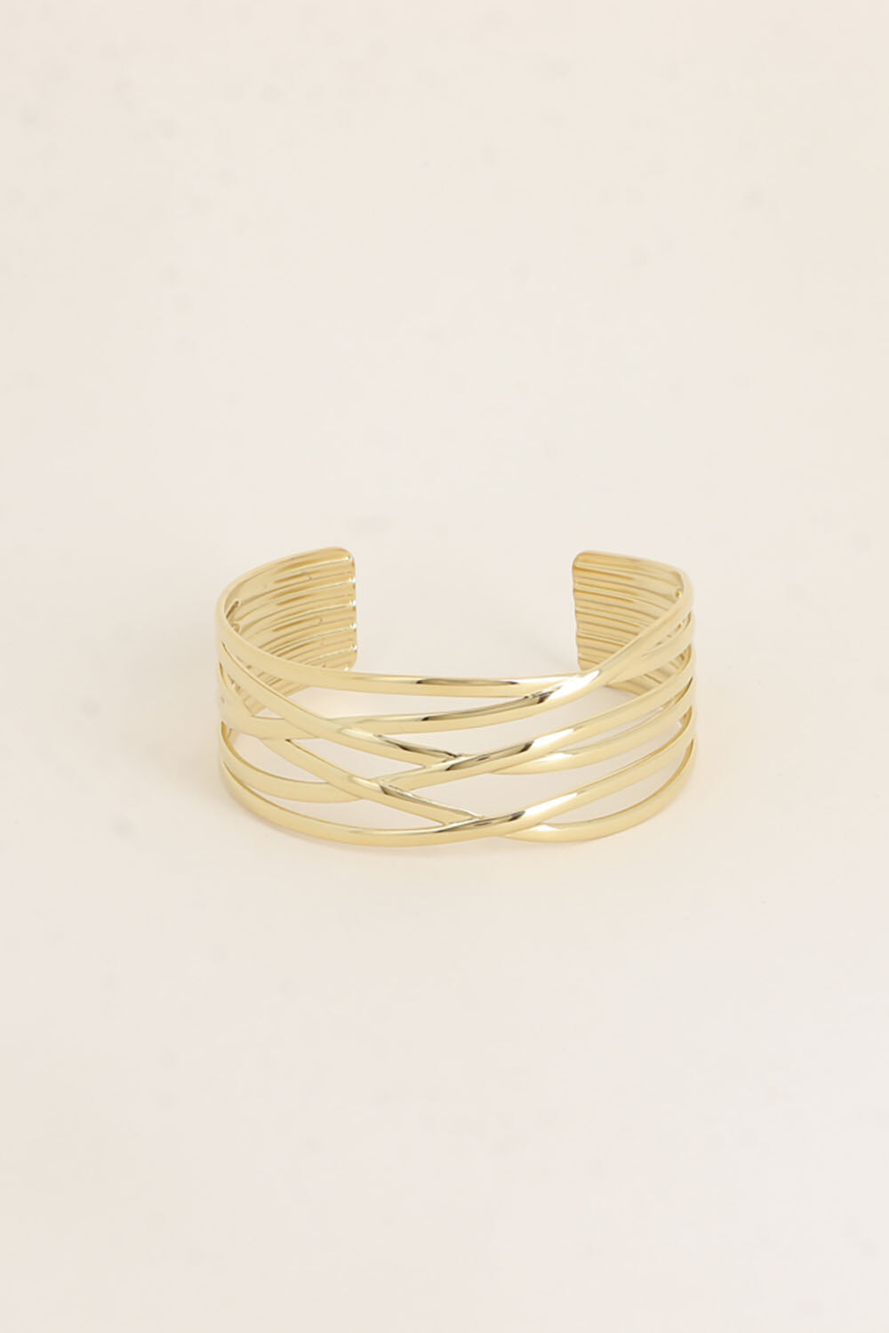 Wholesaler Bohm - Cuff - 6 interwoven rings