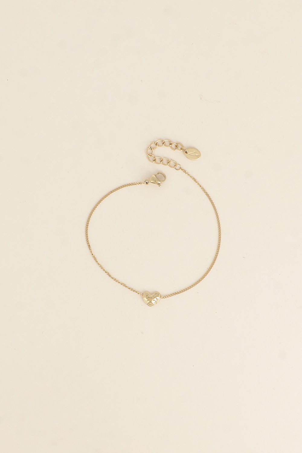 Mayorista Bohm - Pulsera - colgante de corazón martillado