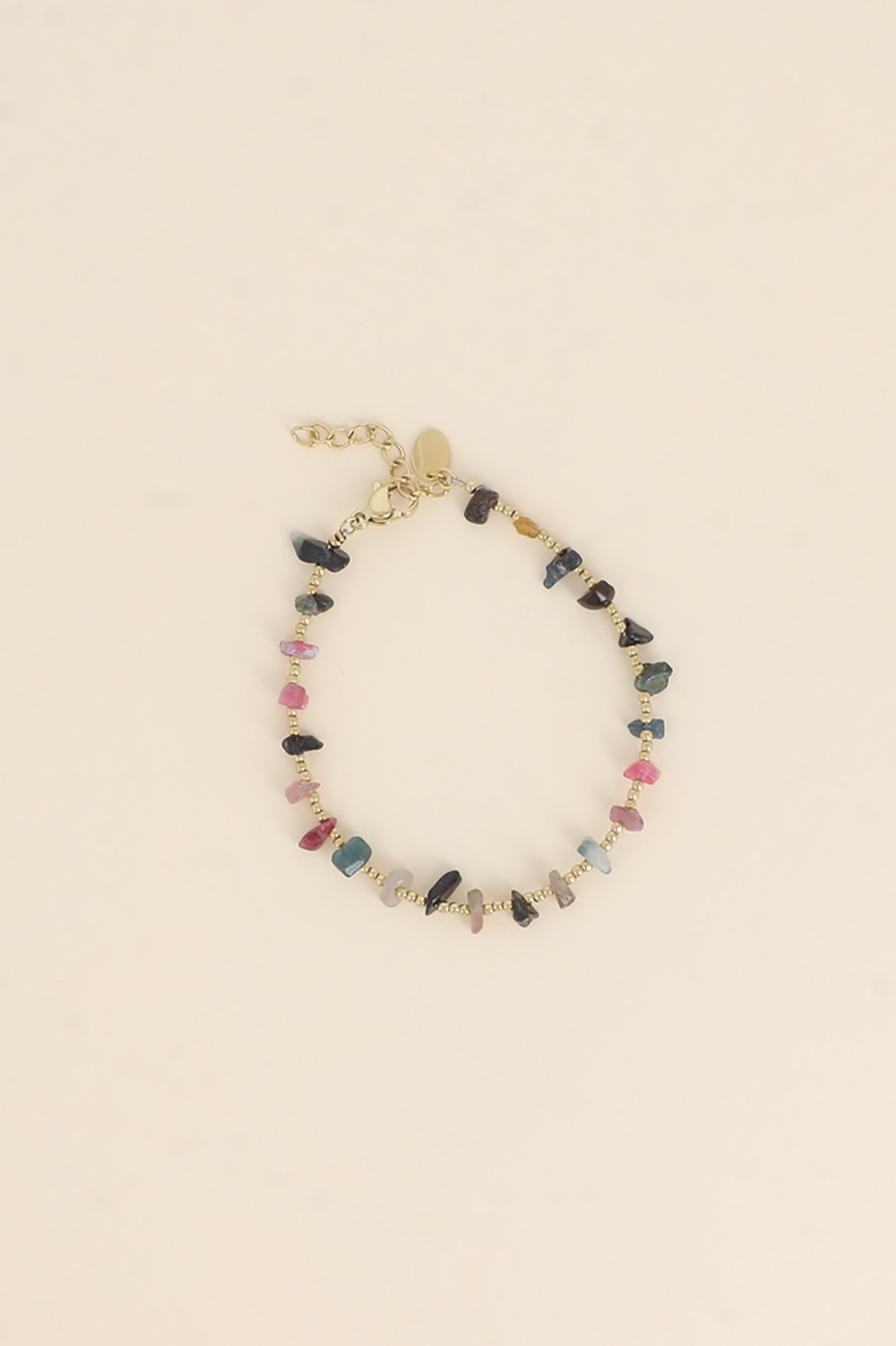 Grossiste Bohm - Bracelet - perles rondes et pierres naturelles