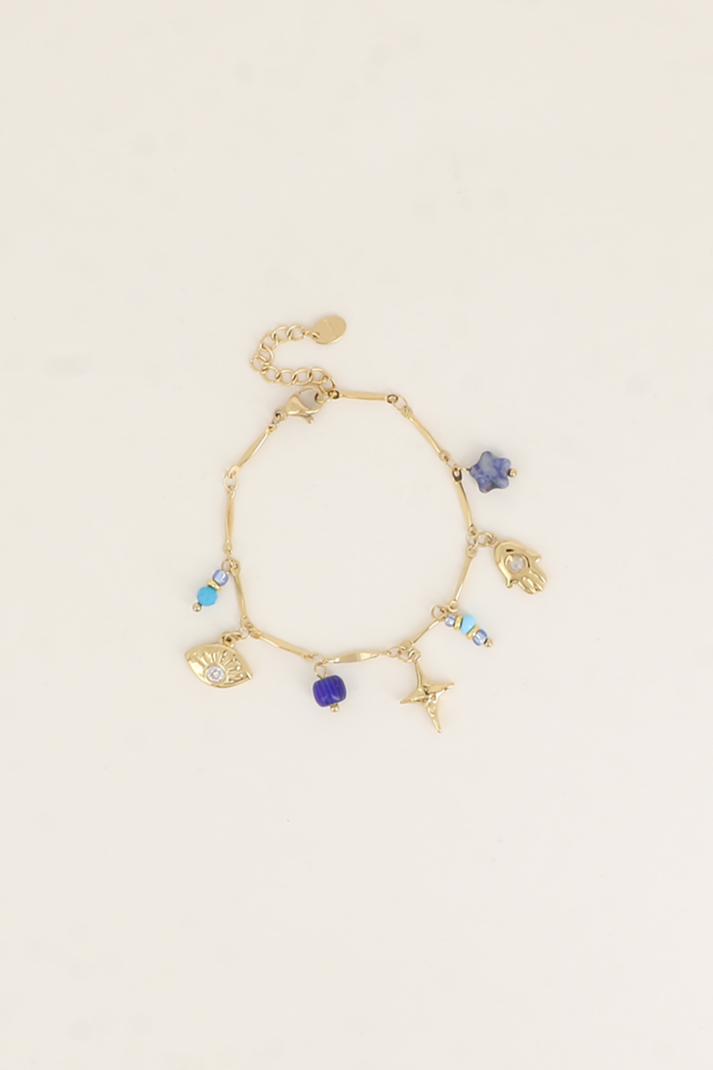 Mayorista Bohm - Pulsera - piedras naturales, ojo, estrella, mano y cuentas