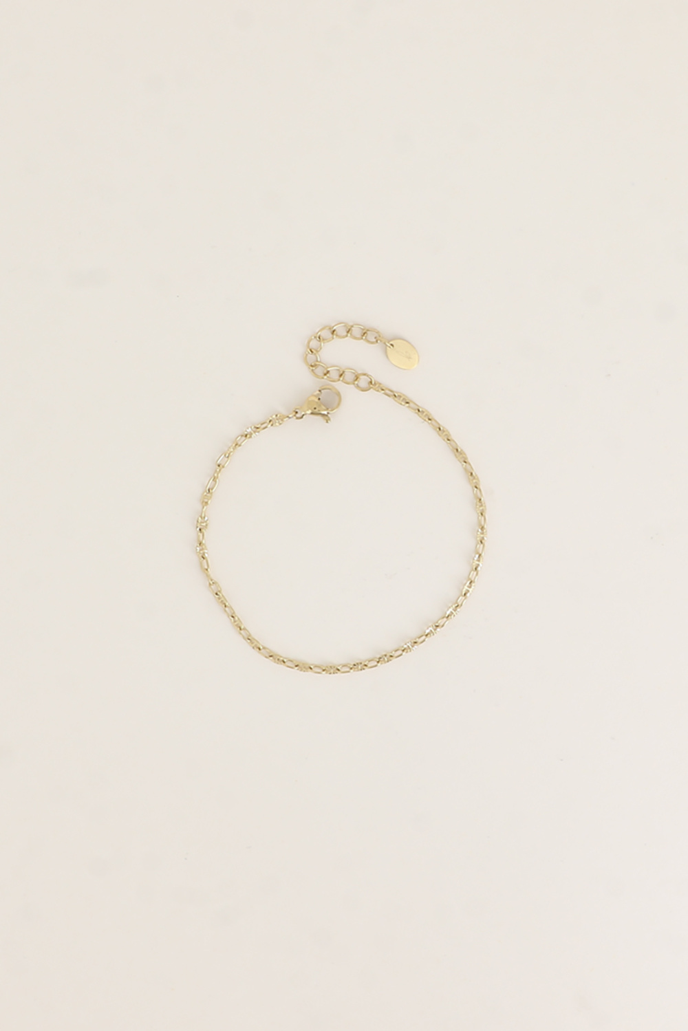 Wholesaler Bohm - Bracelet - textured café-style fancy alternating links