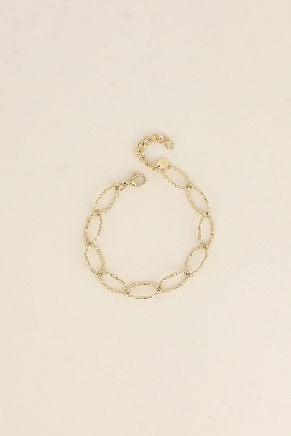 Grossiste Bohm - Bracelet - maillons alternés ovales dentelés
