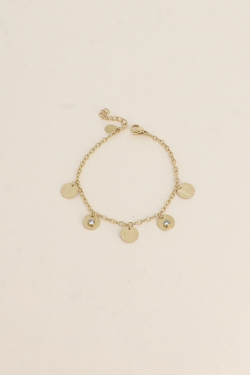 Grossiste Bohm - Bracelet - boules et pampilles rondes effet pailletées avec oxydes de zirconium