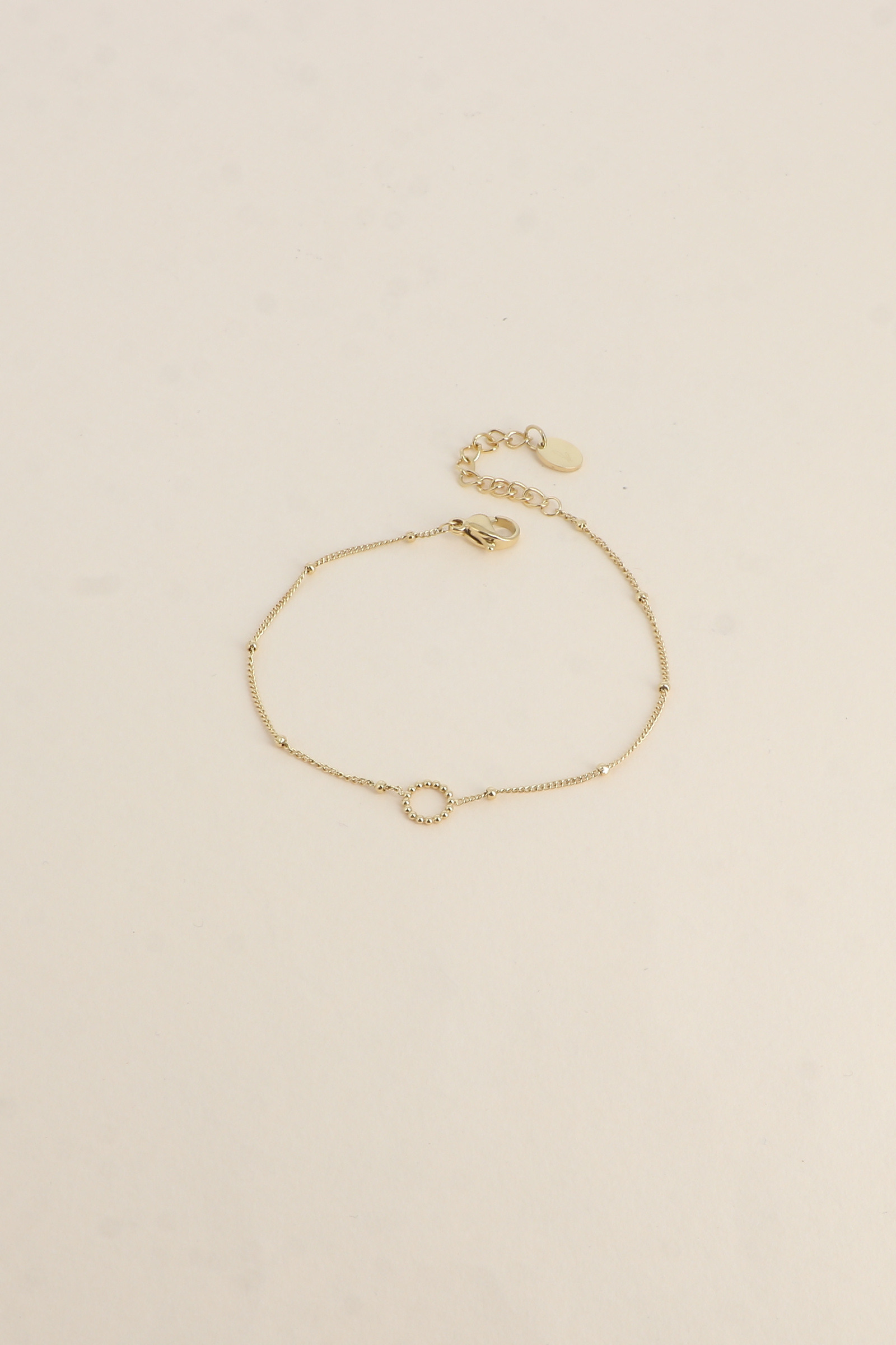 Grossiste Bohm - Bracelet - chaîne avec boules et cercle milgrain