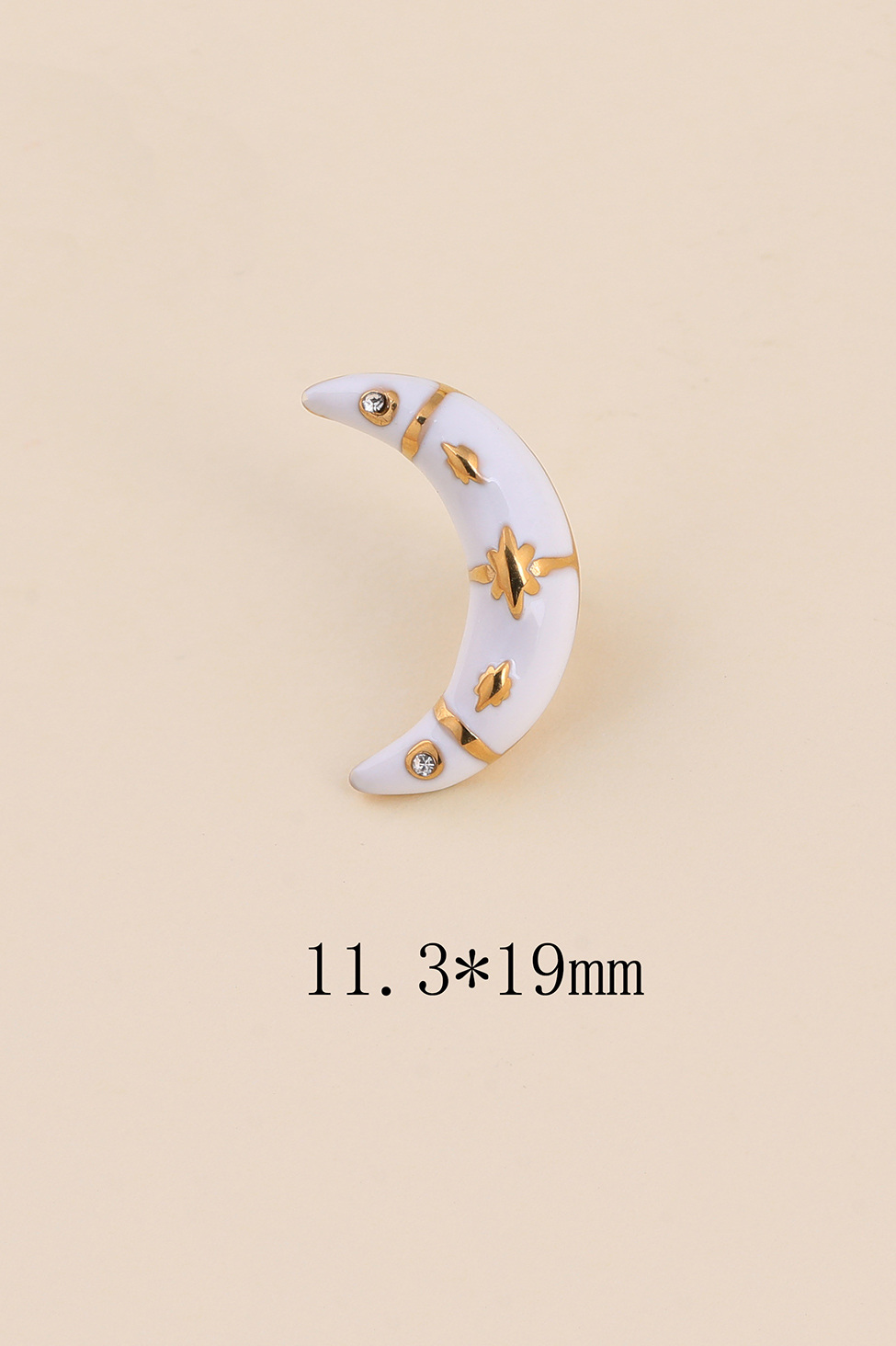 Großhändler Bohm - Emaille-Mond-Crescent-Pin