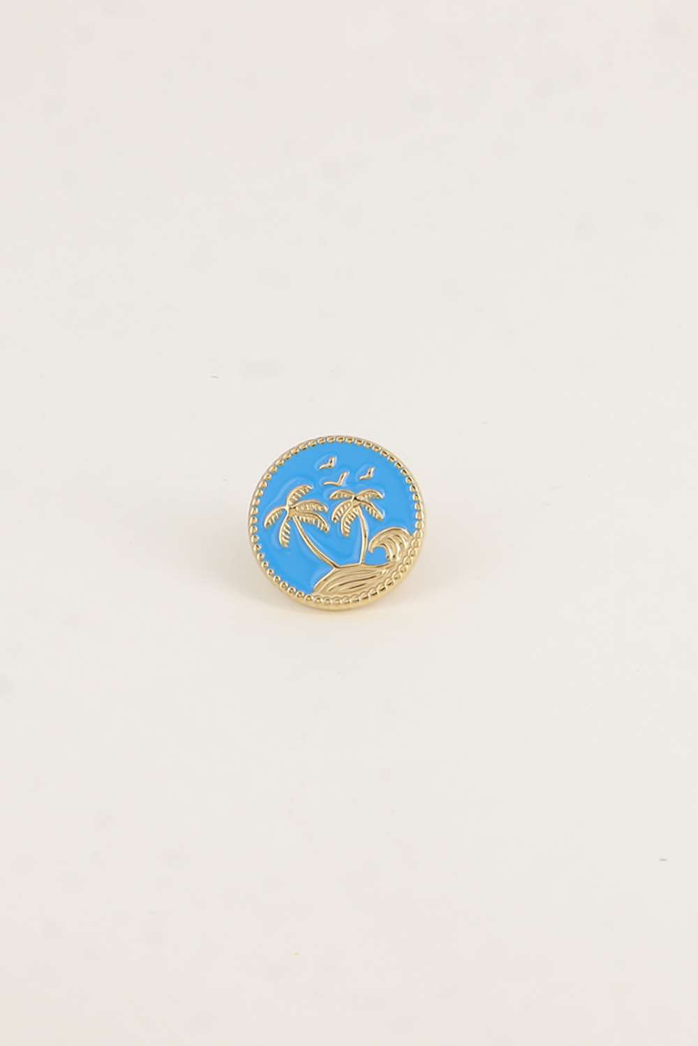 Mayorista Bohm - Pin - dos palmeras sobre fondo de esmalte