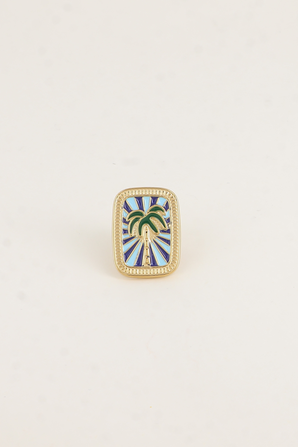 Mayorista Bohm - Pin - Palma sobre fondo de esmalte