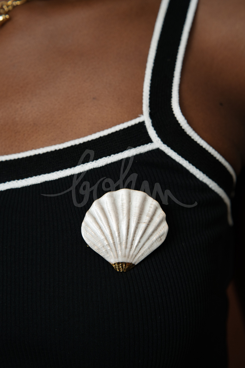 Mayorista Bohm - Broche - concha y esmalte