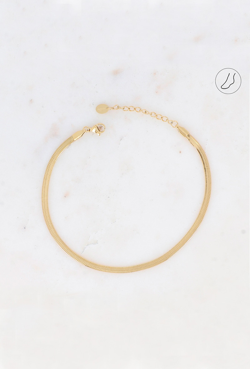 Großhändler Bohm - Kiru-Knöchelarmband – Unisex, Spiegelgeflecht