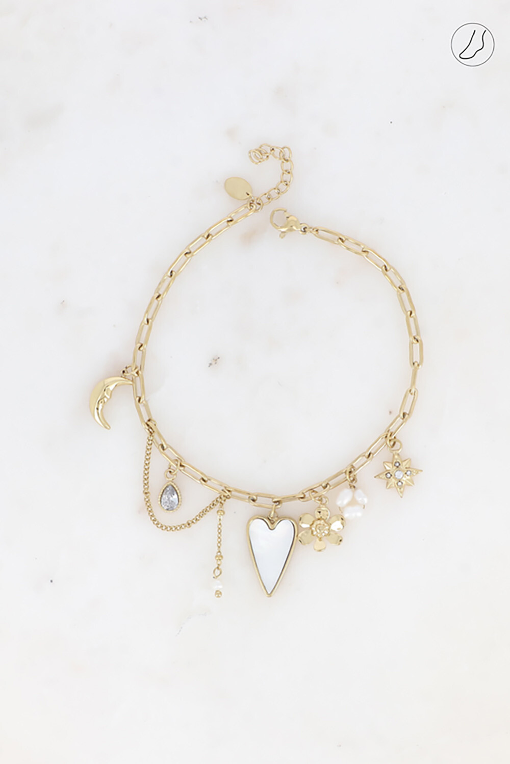 Grossista Bohm - Mela - cuore perlaceo, fiore, stella, perle d'acqua dolce, luna, cristalli