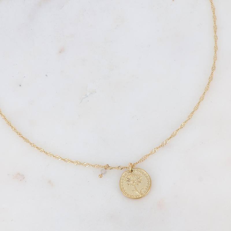 Grossista Bohm - Collana Floreale - Fiore di nascita - Aprile MARGHERITA