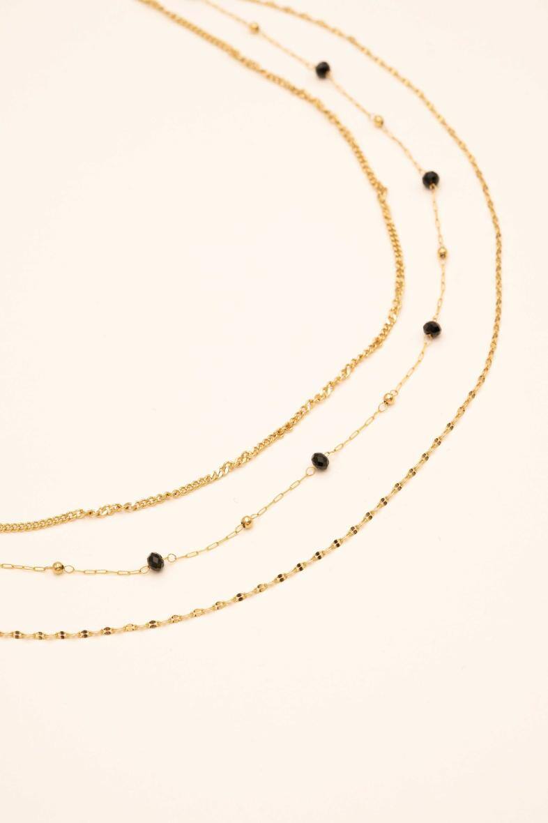 Großhändler Bohm - Vanessa-Armband – 3 Reihen und Glaspaste