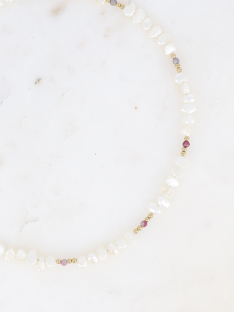Mayorista Bohm - Pulsera Galicia - perlas de agua dulce y piedras naturales