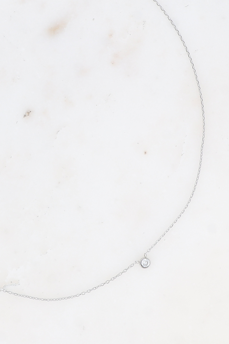 Grossiste Bohm - Collier - ras de cou avec petit oxyde de zirconium