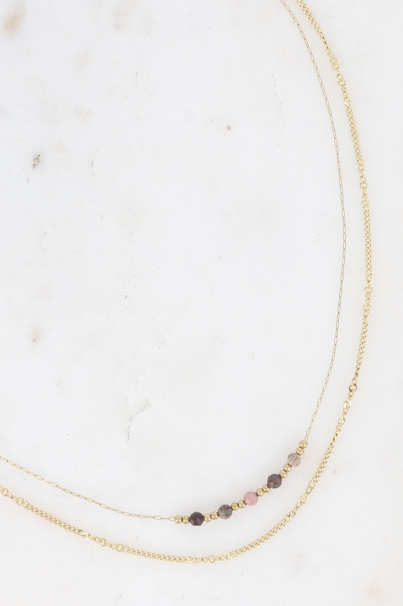 Mayorista Bohm - Pulsera Maximilien - 2 hileras con piedras naturales
