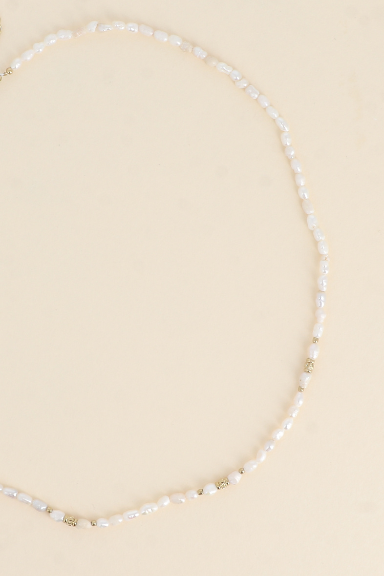 Grossista Bohm - Collana con cordoncino - Perle d'acqua dolce da 3 mm