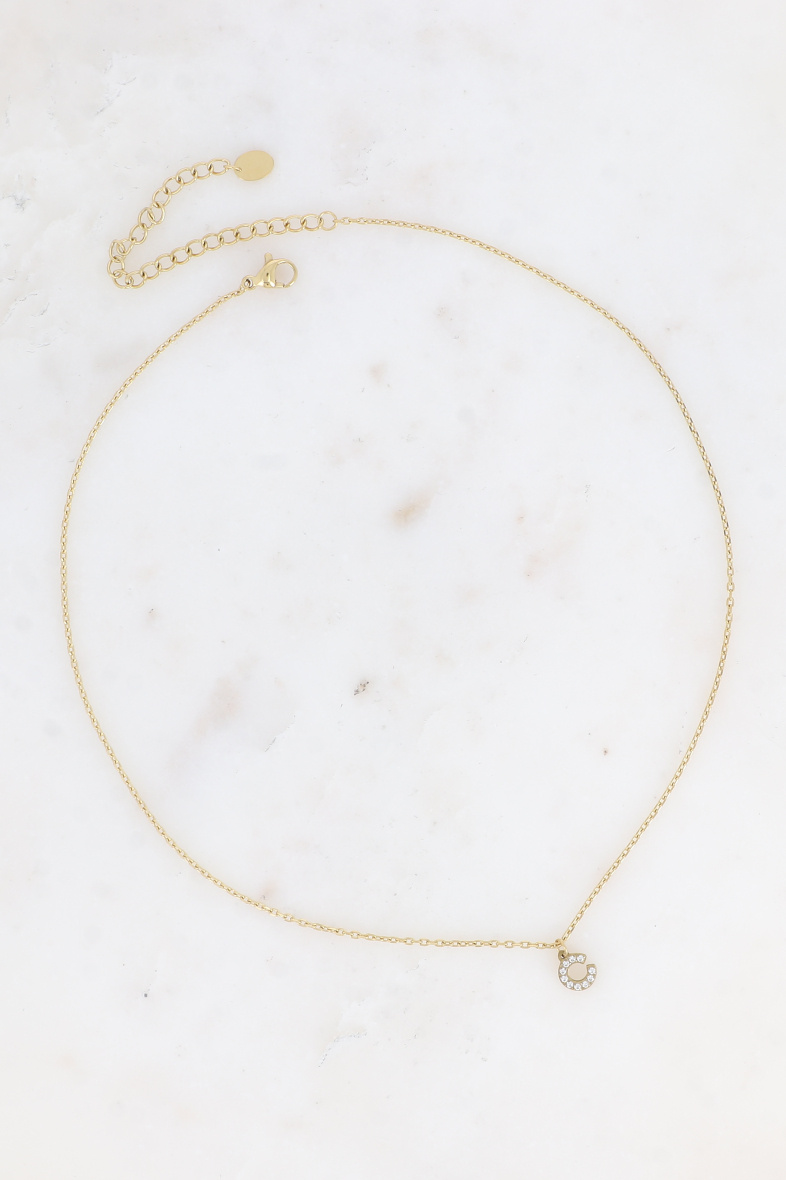 Grossiste Bohm - Collier - initial C avec oxydes de zirconium