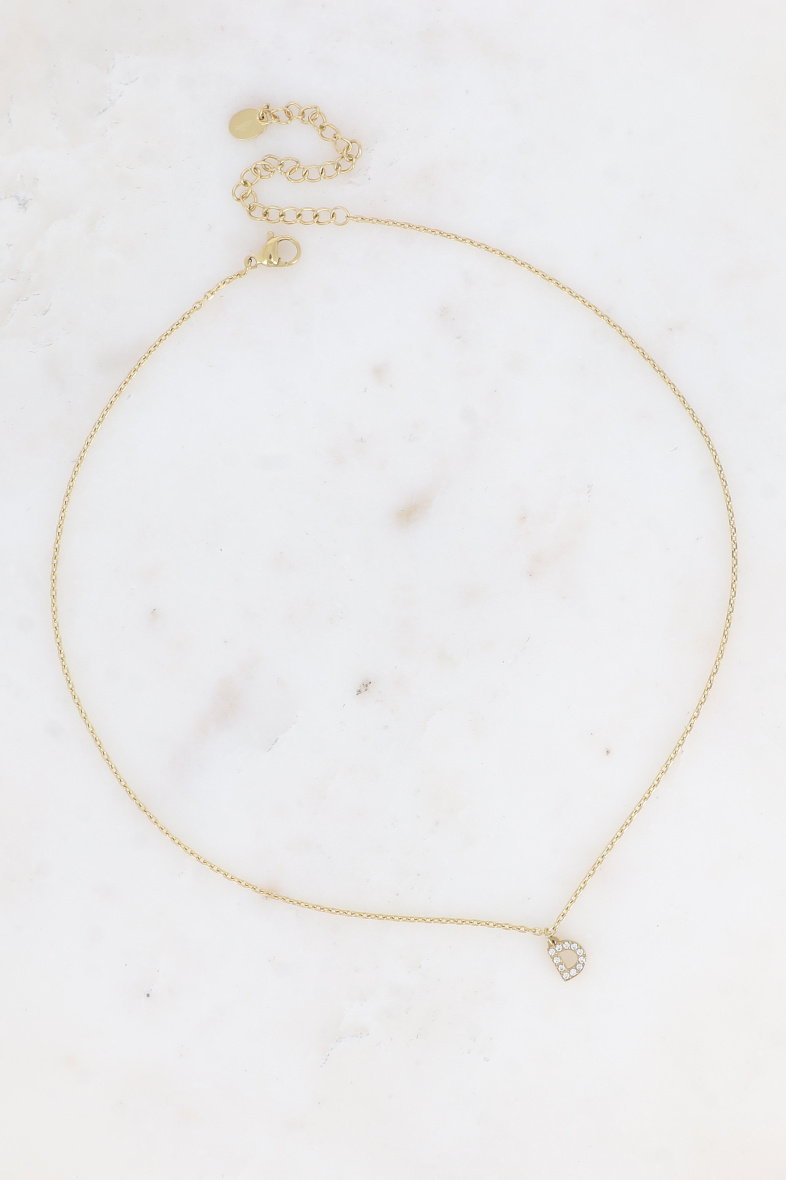 Grossiste Bohm - Collier - initial D avec oxydes de zirconium