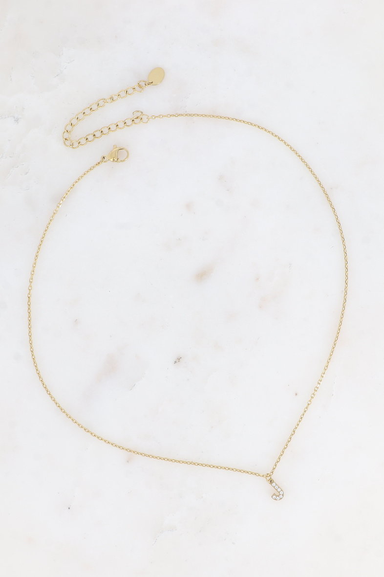 Grossiste Bohm - Collier - initial J avec oxydes de zirconium