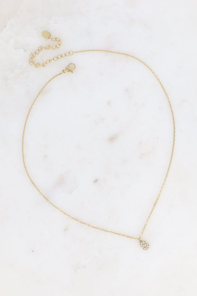 Grossiste Bohm - Collier - initial S avec oxydes de zirconium
