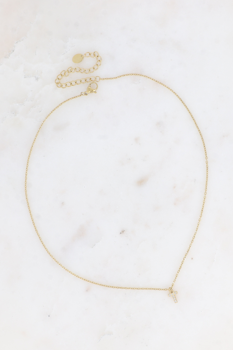 Mayorista Bohm - Collar - inicial T con óxidos de circonio