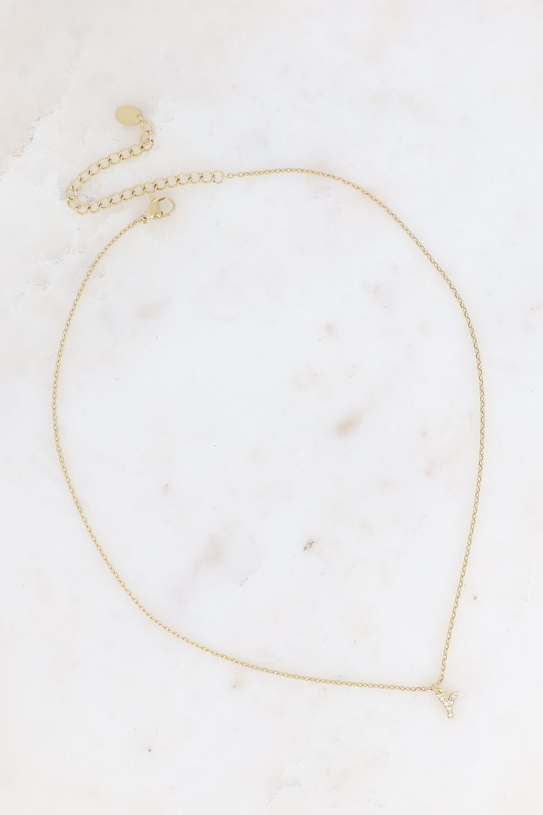 Grossiste Bohm - Collier - initial Y avec oxydes de zirconium