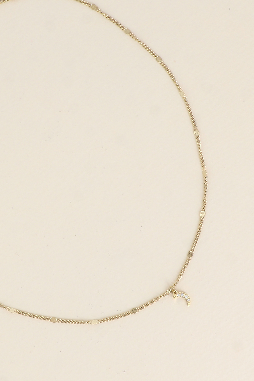 Grossiste Bohm - Collier - petit pendentif lune avec oxydes de zirconium
