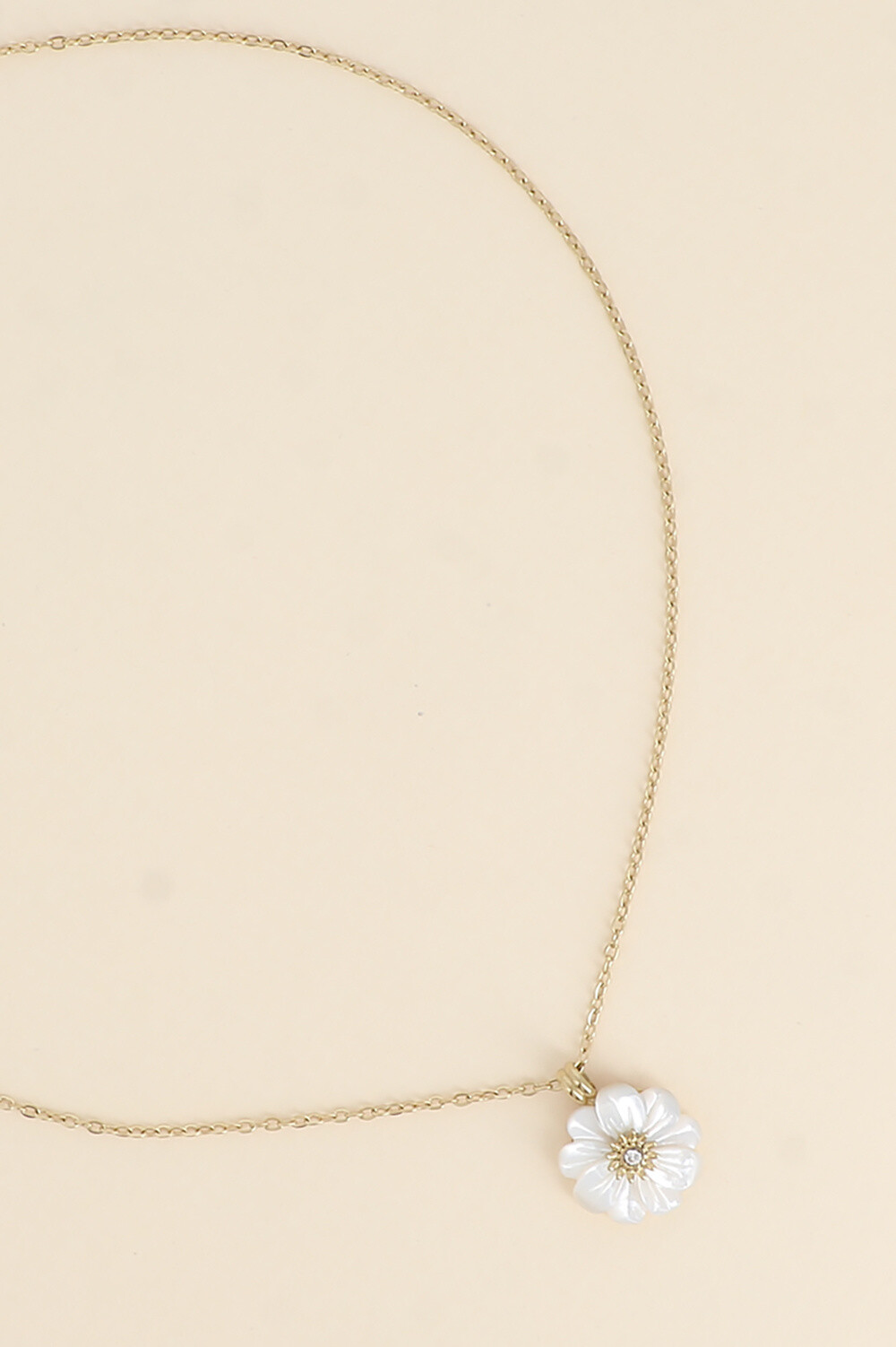 Mayorista Bohm - Collar - flor en piedra natural y óxido de circonio