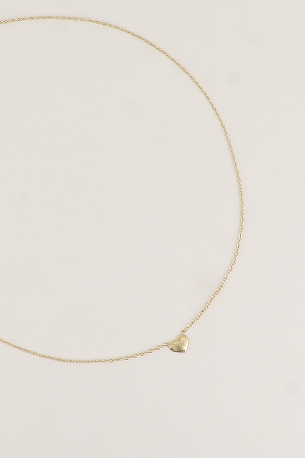 Grossista Bohm - Collana - ciondolo a cuore effetto spazzolato