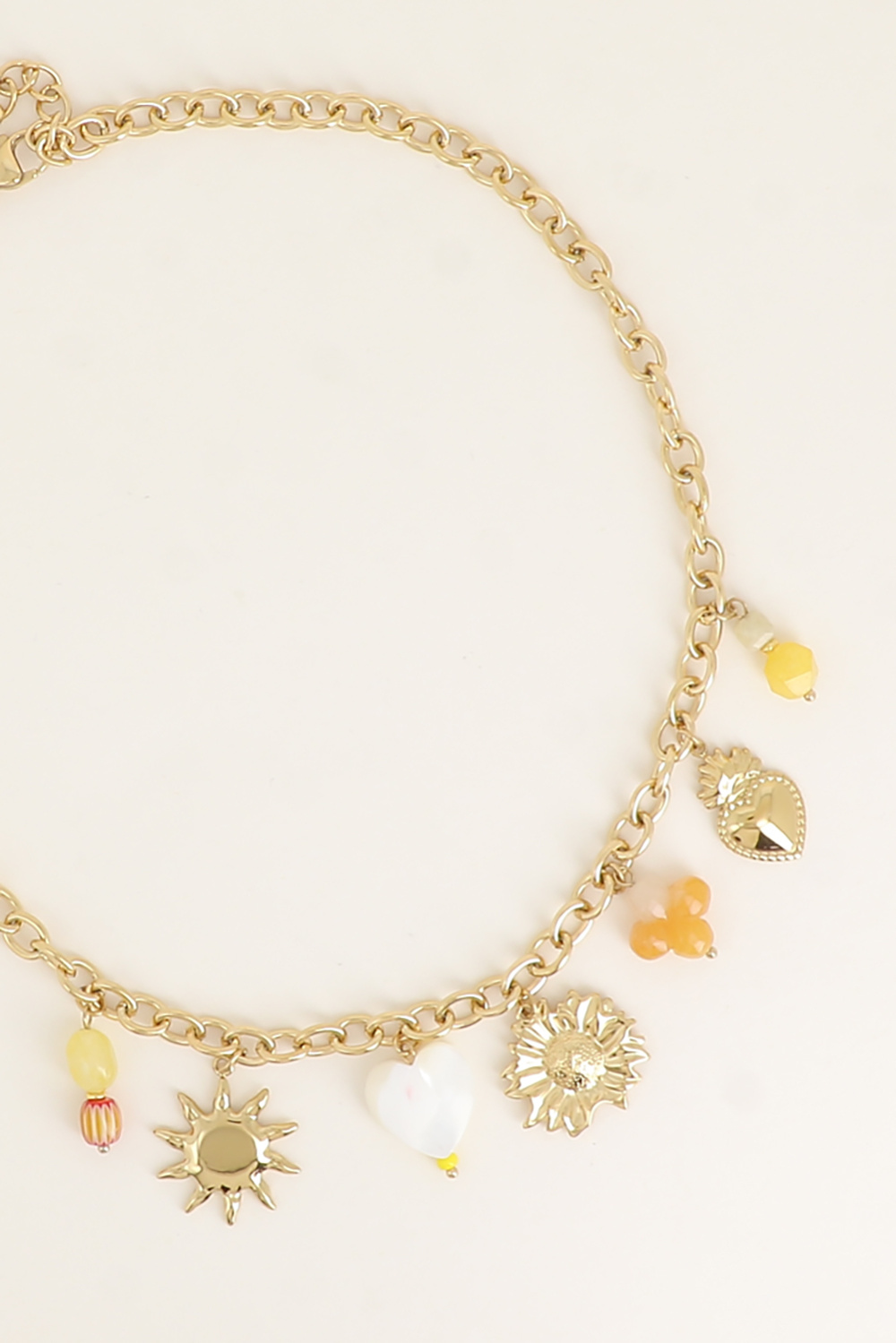 Wholesaler Bohm - Necklace - sun, heart, flower, clover, resin, heart